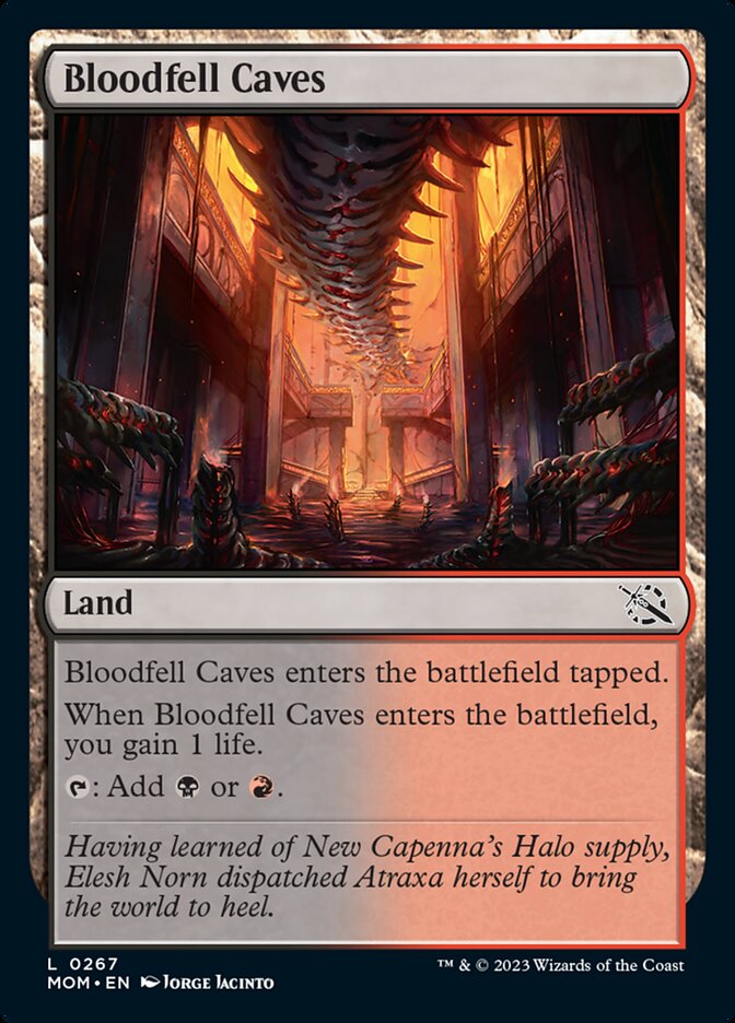 Bloodfell Caves [March of the Machine] Magic: The Gathering