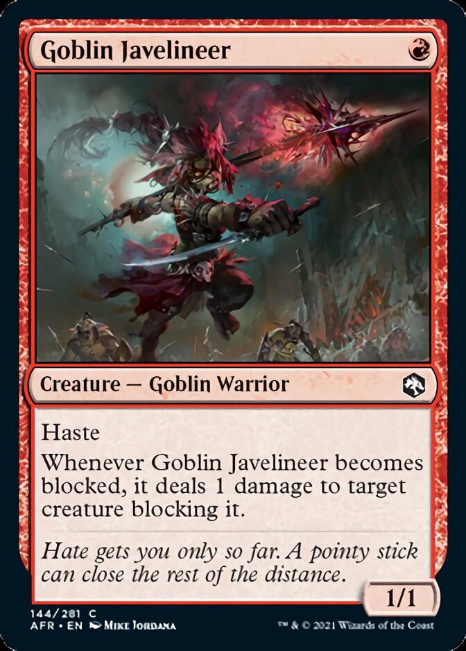 Goblin Javelineer [Dungeons & Dragons: Adventures in the Forgotten Realms] Magic: The Gathering