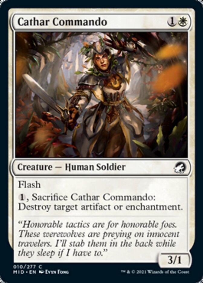 Cathar Commando [Innistrad: Midnight Hunt] Magic: The Gathering