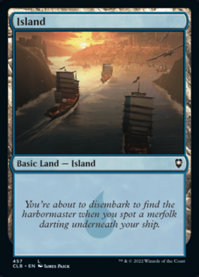 Island (457) [Commander Legends: Battle for Baldur's Gate] Magic: The Gathering