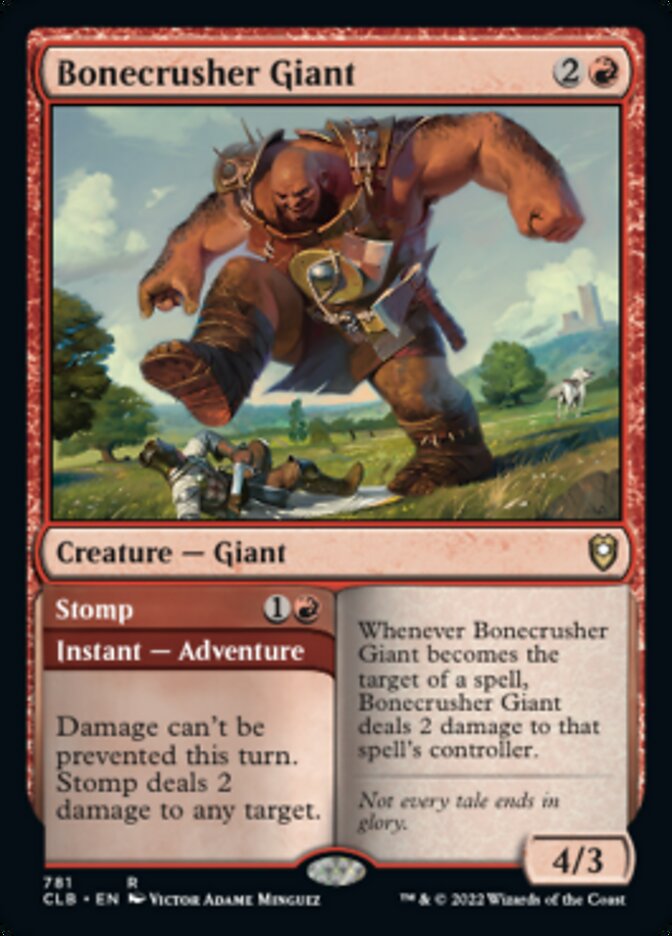 Bonecrusher Giant // Stomp [Commander Legends: Battle for Baldur's Gate] Magic: The Gathering