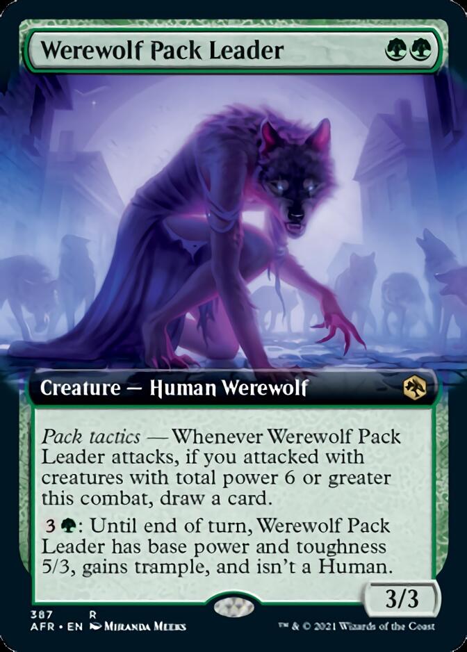 Werewolf Pack Leader (Extended Art) [Dungeons & Dragons: Adventures in the Forgotten Realms] Magic: The Gathering