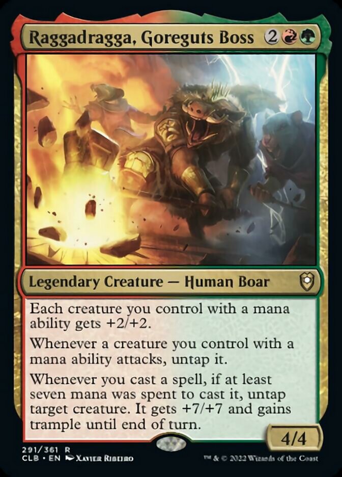 Raggadragga, Goreguts Boss [Commander Legends: Battle for Baldur's Gate] Magic: The Gathering