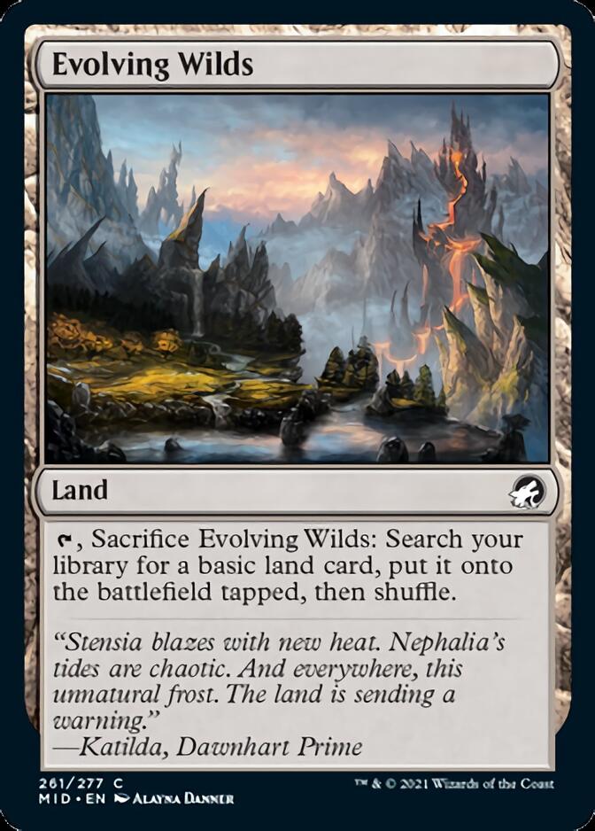 Evolving Wilds [Innistrad: Midnight Hunt] Magic: The Gathering