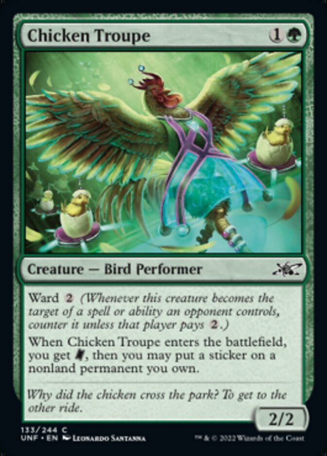 Chicken Troupe [Unfinity] Magic: The Gathering