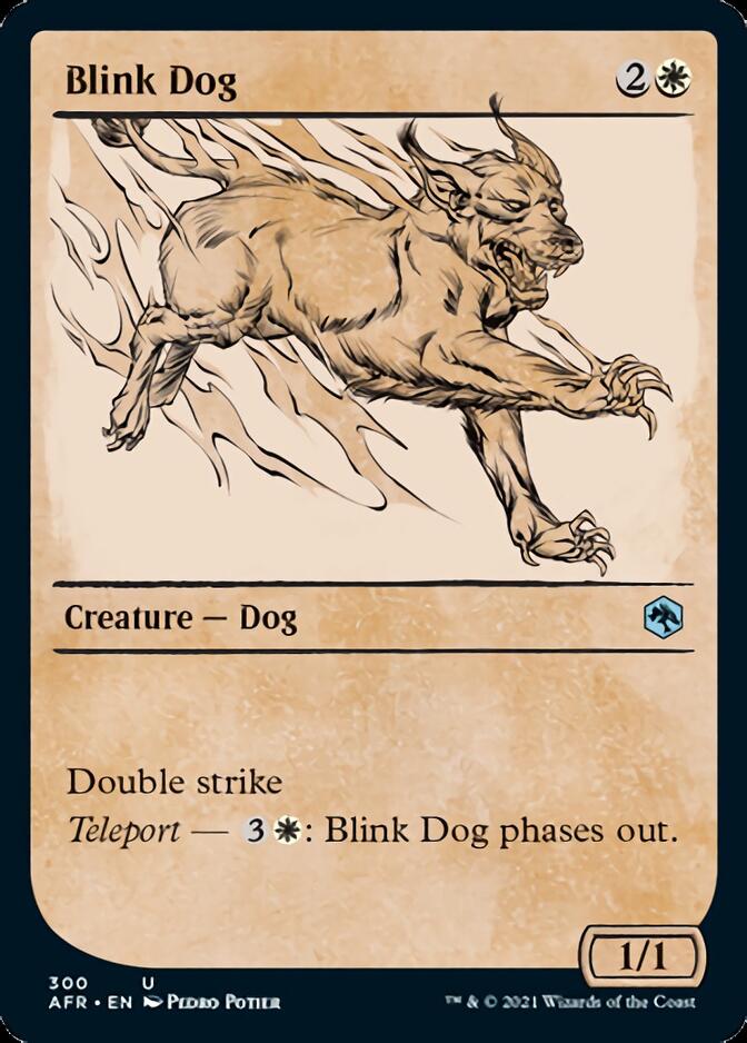 Blink Dog (Showcase) [Dungeons & Dragons: Adventures in the Forgotten Realms] Magic: The Gathering