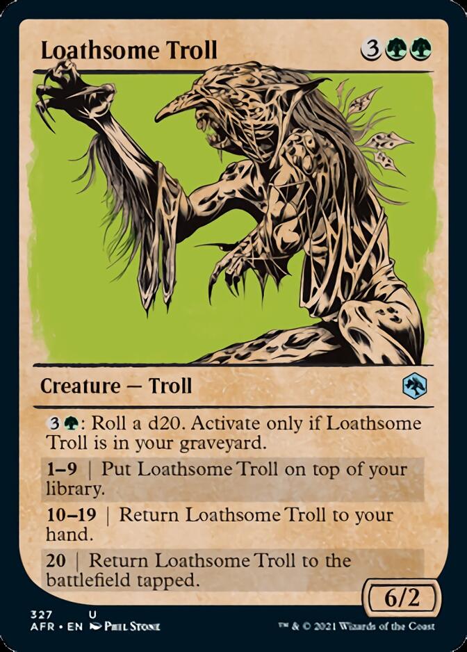 Loathsome Troll (Showcase) [Dungeons & Dragons: Adventures in the Forgotten Realms] Magic: The Gathering