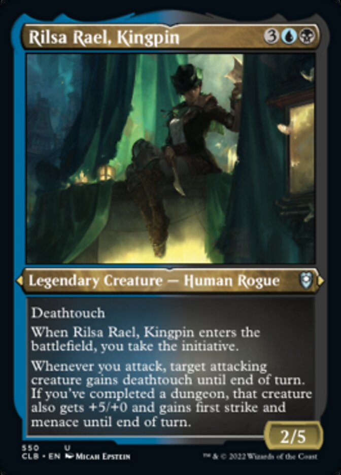 Rilsa Rael, Kingpin (Foil Etched) [Commander Legends: Battle for Baldur's Gate] Magic: The Gathering