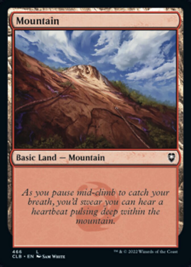 Mountain (466) [Commander Legends: Battle for Baldur's Gate] Magic: The Gathering