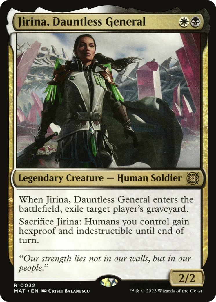 Jirina, Dauntless General [March of the Machine: The Aftermath] Magic: The Gathering