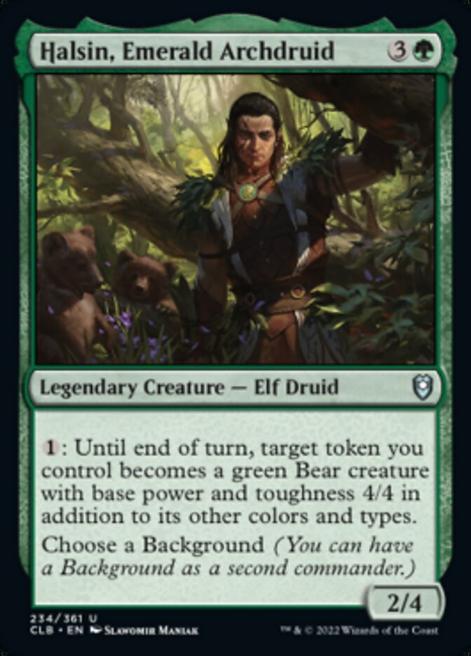 Halsin, Emerald Archdruid [Commander Legends: Battle for Baldur's Gate] Magic: The Gathering