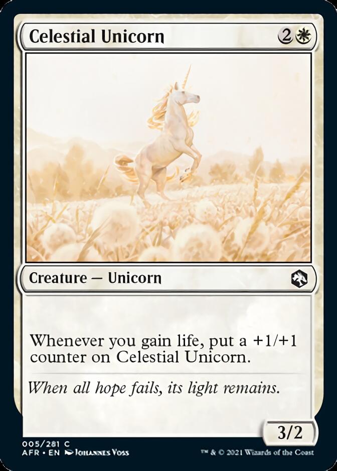 Celestial Unicorn [Dungeons & Dragons: Adventures in the Forgotten Realms] Magic: The Gathering