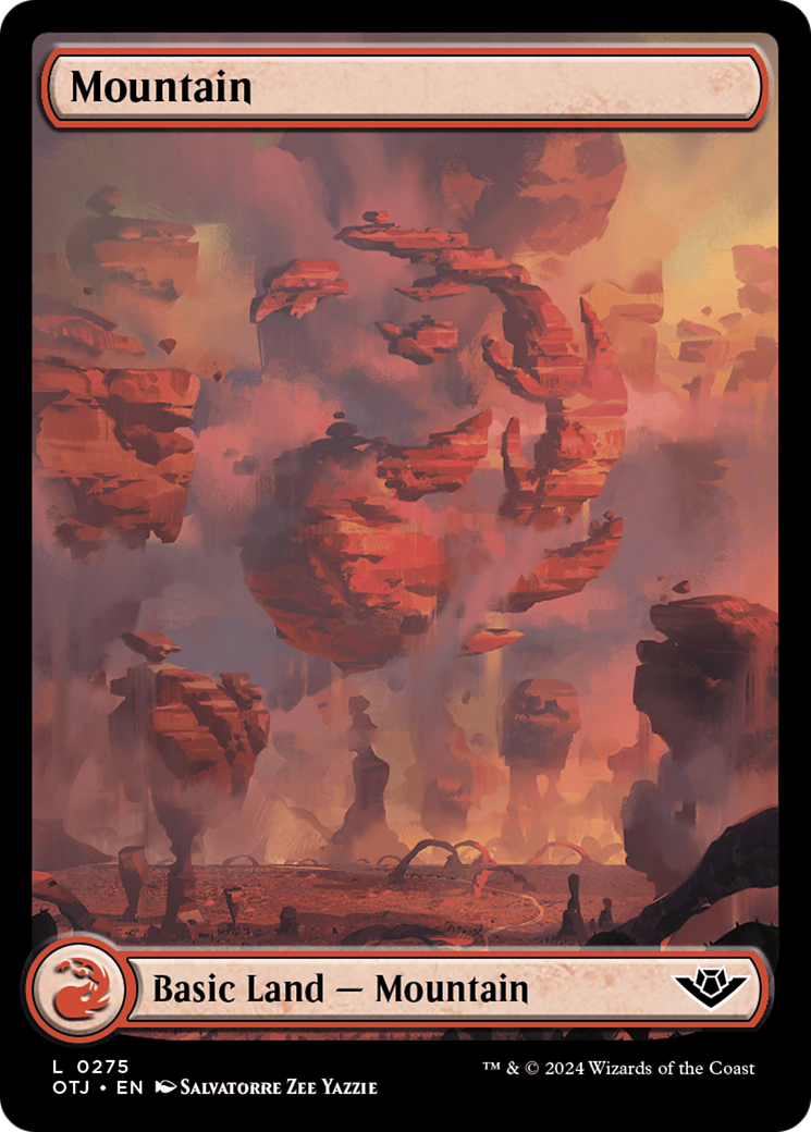 Mountain (0275) [Outlaws of Thunder Junction] Magic: The Gathering