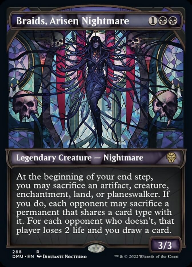 Braids, Arisen Nightmare (Showcase) [Dominaria United] Magic: The Gathering