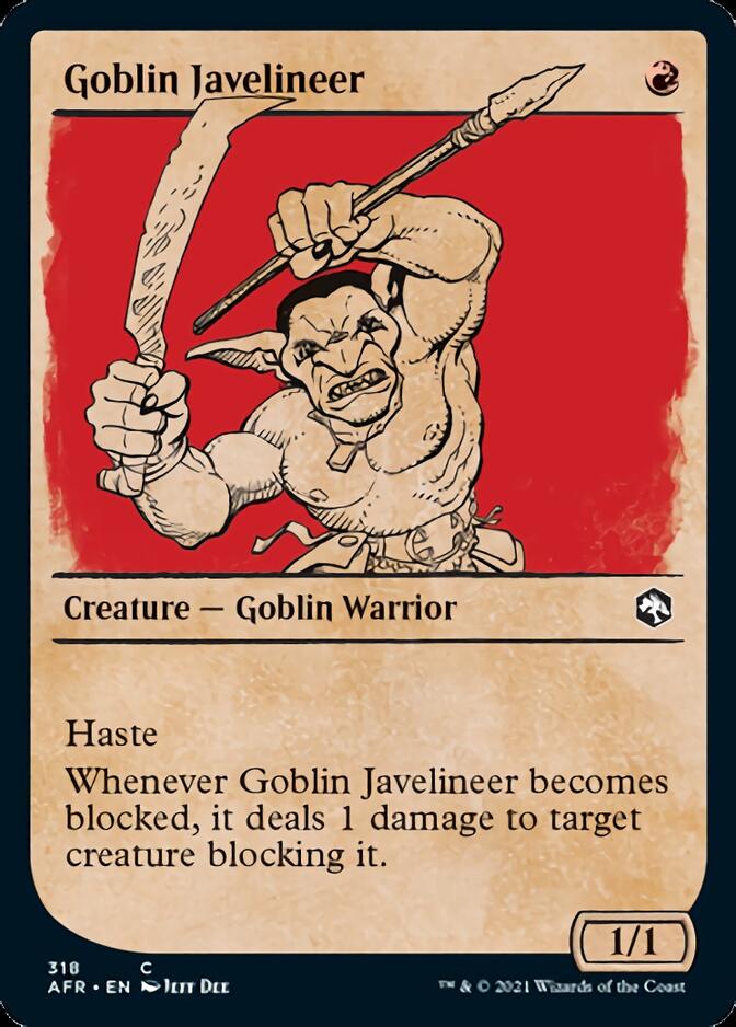 Goblin Javelineer (Showcase) [Dungeons & Dragons: Adventures in the Forgotten Realms] Magic: The Gathering