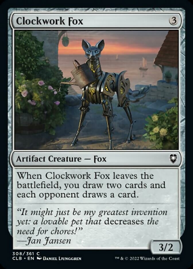 Clockwork Fox [Commander Legends: Battle for Baldur's Gate] Magic: The Gathering