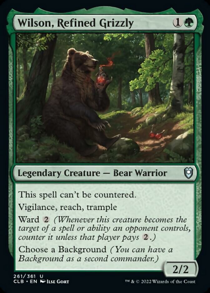 Wilson, Refined Grizzly [Commander Legends: Battle for Baldur's Gate] Magic: The Gathering