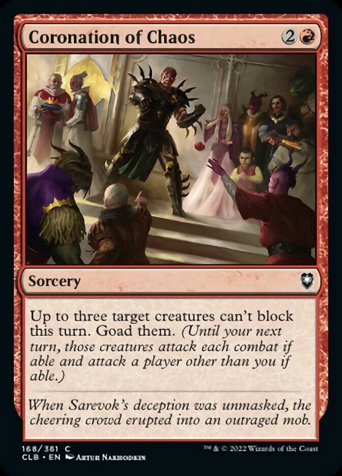 Coronation of Chaos [Commander Legends: Battle for Baldur's Gate] Magic: The Gathering