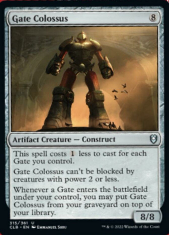 Gate Colossus [Commander Legends: Battle for Baldur's Gate] Magic: The Gathering