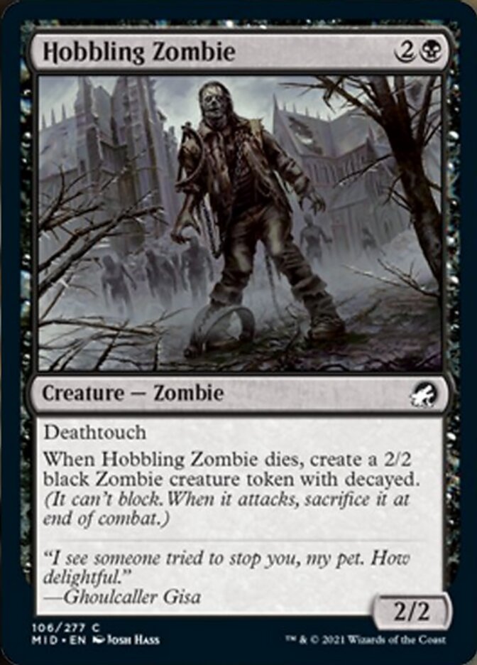 Hobbling Zombie [Innistrad: Midnight Hunt] Magic: The Gathering