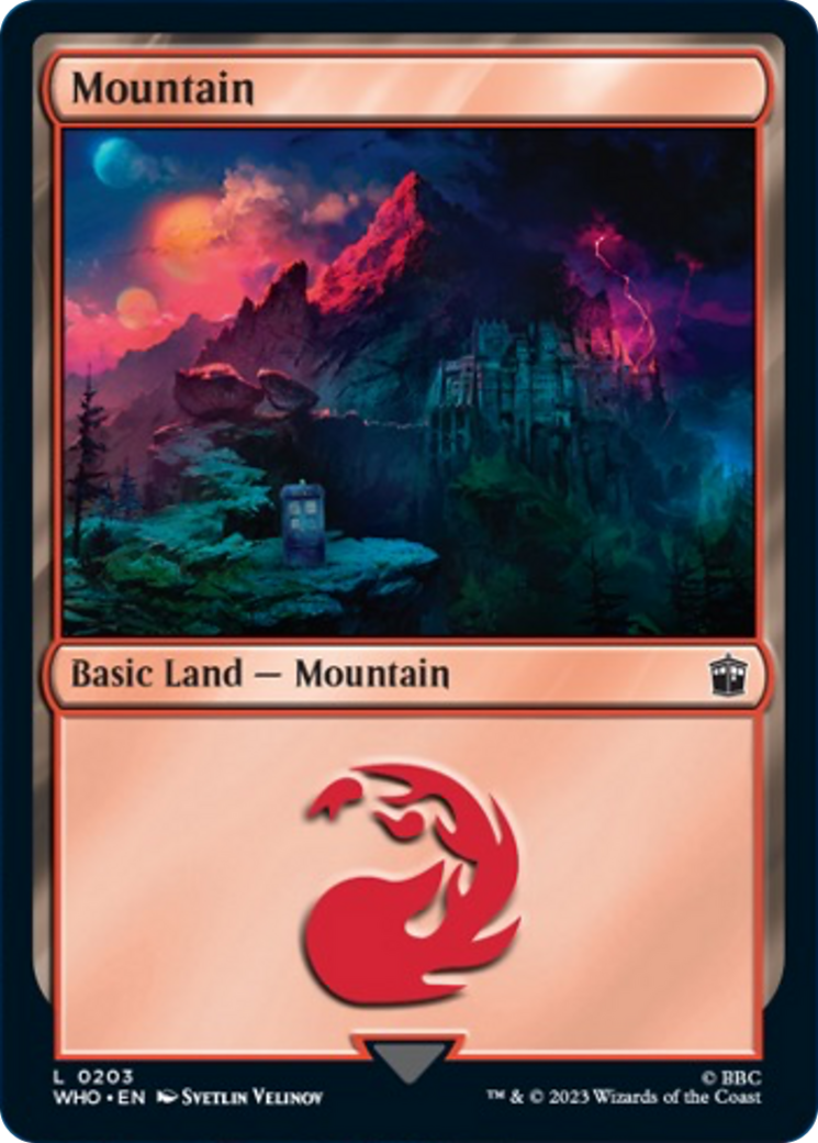 Mountain (203) [Doctor Who] Magic: The Gathering