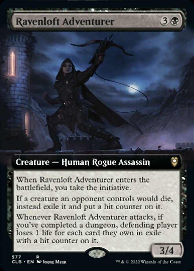 Ravenloft Adventurer (Extended Art) [Commander Legends: Battle for Baldur's Gate] Magic: The Gathering