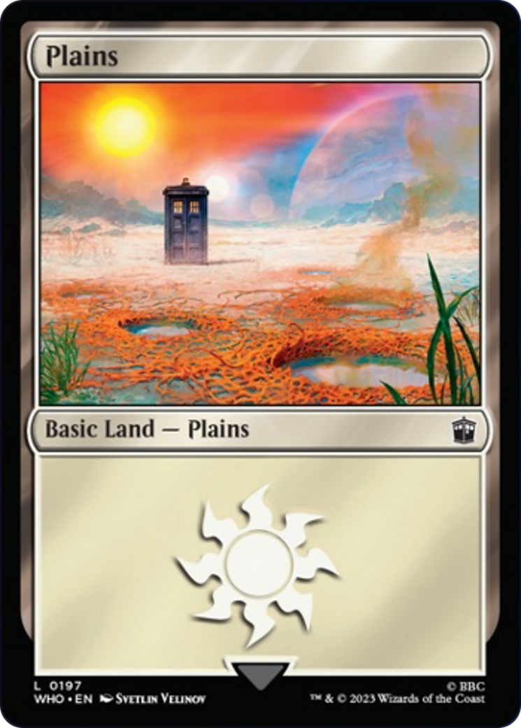 Plains (197) [Doctor Who] Magic: The Gathering