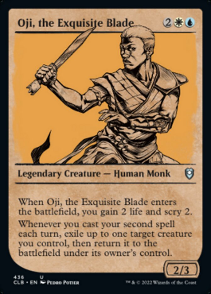 Oji, the Exquisite Blade (Showcase) [Commander Legends: Battle for Baldur's Gate] Magic: The Gathering