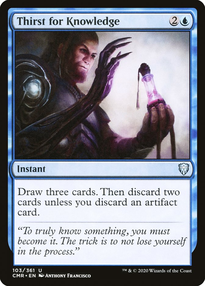 Thirst for Knowledge [Commander Legends] Magic: The Gathering