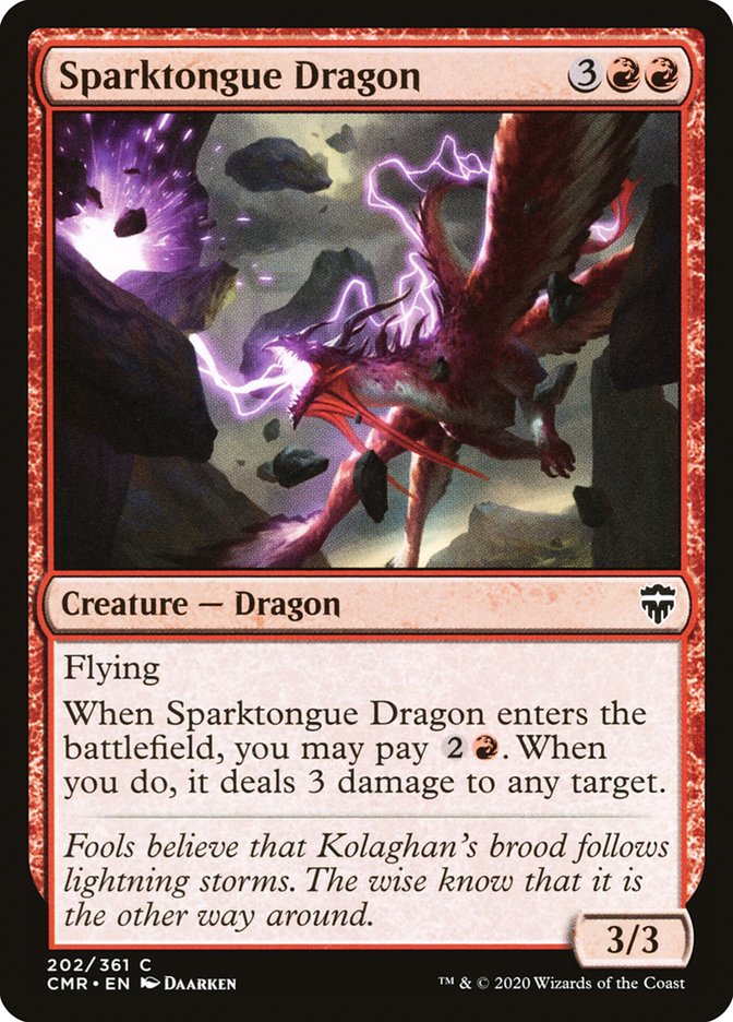 Sparktongue Dragon [Commander Legends] Magic: The Gathering