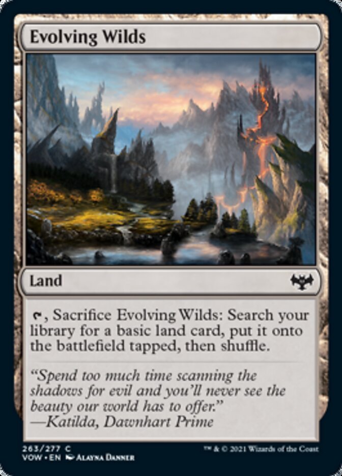 Evolving Wilds [Innistrad: Crimson Vow] Magic: The Gathering