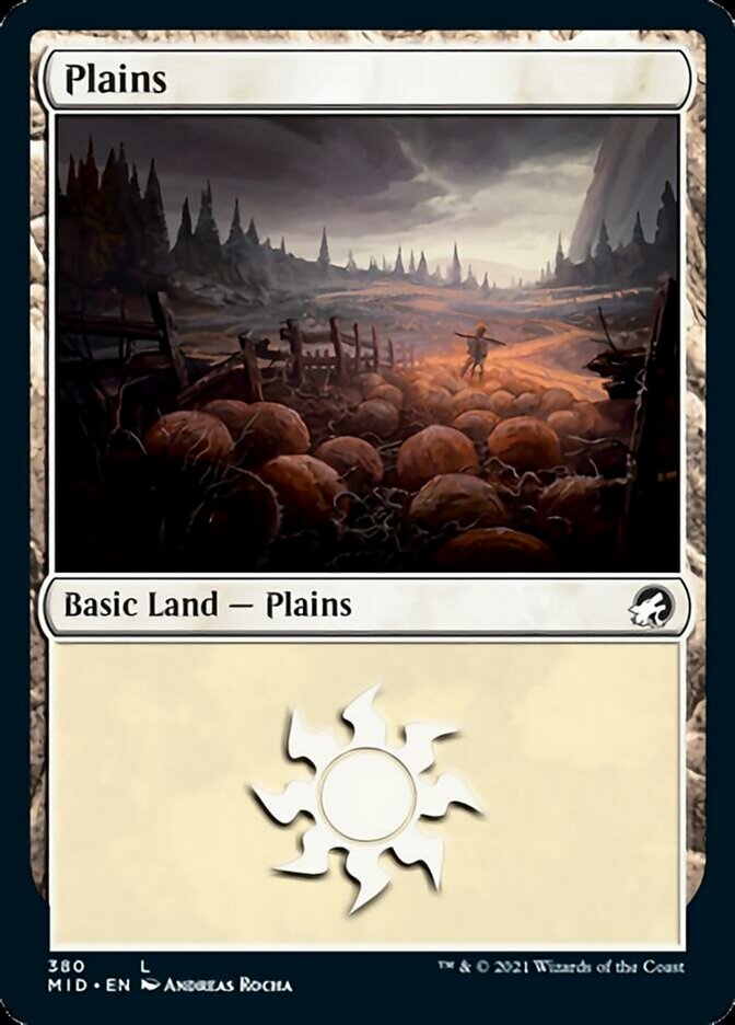 Plains (380) [Innistrad: Midnight Hunt] Magic: The Gathering