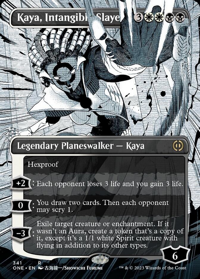 Kaya, Intangible Slayer (Borderless Manga) [Phyrexia: All Will Be One] Magic: The Gathering