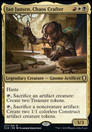 Jan Jansen, Chaos Crafter [Commander Legends: Battle for Baldur's Gate] Magic: The Gathering