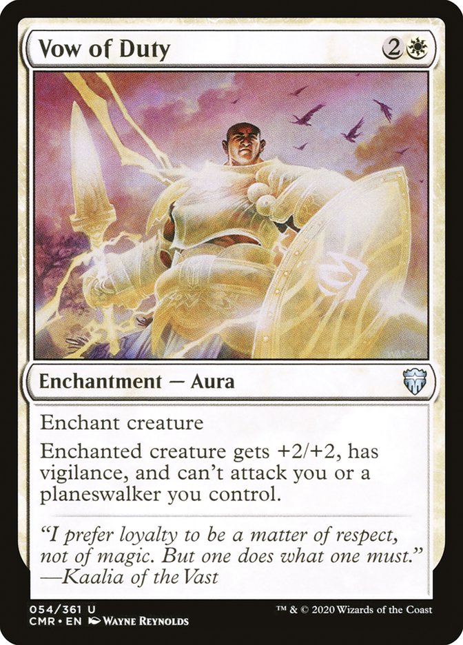 Vow of Duty [Commander Legends] Magic: The Gathering