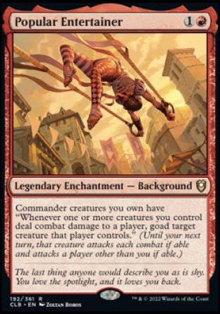 Popular Entertainer [Commander Legends: Battle for Baldur's Gate] Magic: The Gathering