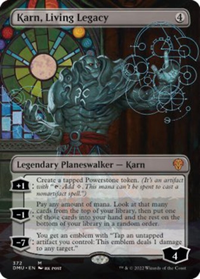 Karn, Living Legacy (Borderless) [Dominaria United] Magic: The Gathering