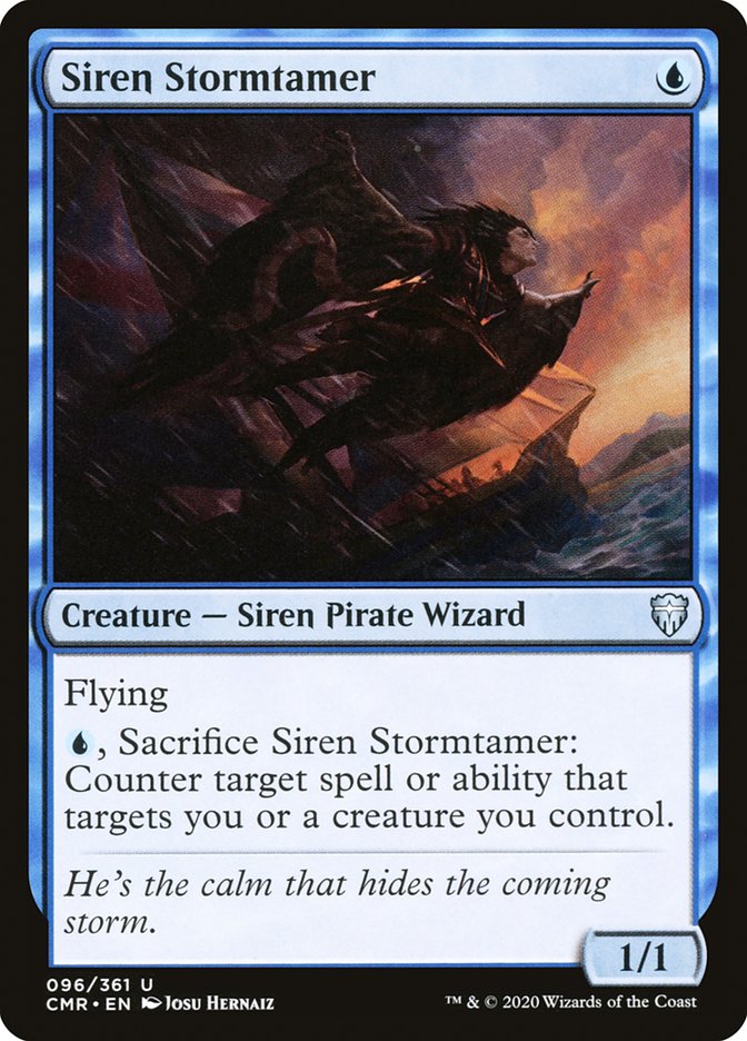 Siren Stormtamer [Commander Legends] Magic: The Gathering