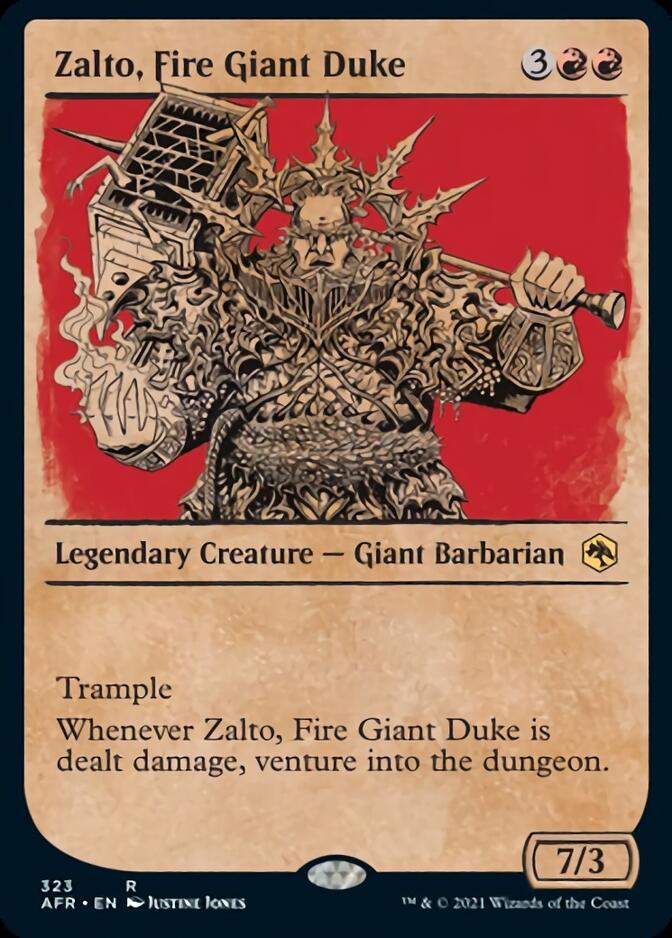 Zalto, Fire Giant Duke (Showcase) [Dungeons & Dragons: Adventures in the Forgotten Realms] Magic: The Gathering