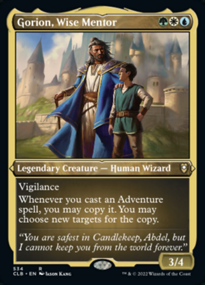 Gorion, Wise Mentor (Foil Etched) [Commander Legends: Battle for Baldur's Gate] Magic: The Gathering