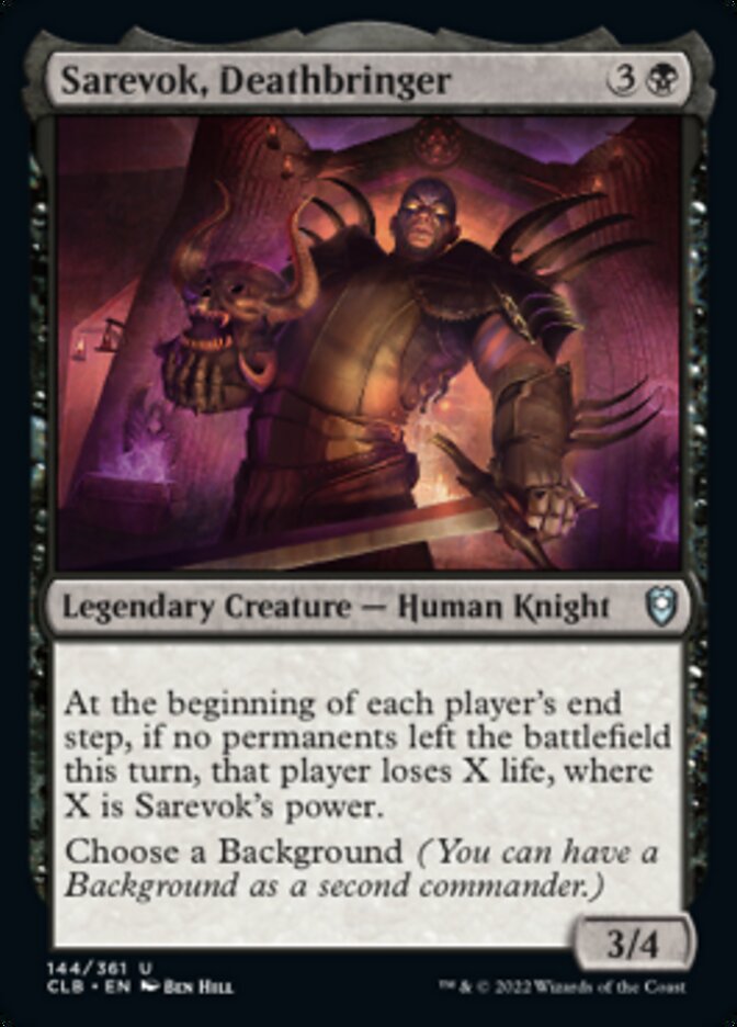 Sarevok, Deathbringer [Commander Legends: Battle for Baldur's Gate] Magic: The Gathering