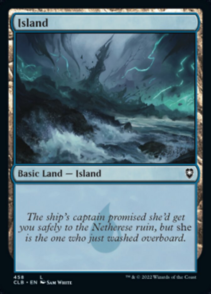 Island (458) [Commander Legends: Battle for Baldur's Gate] Magic: The Gathering