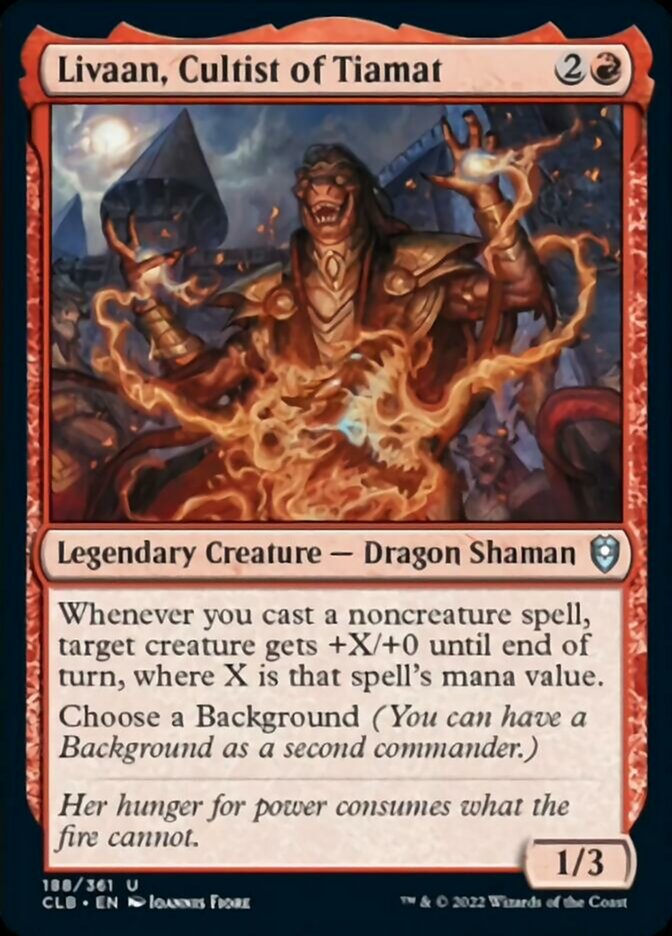 Livaan, Cultist of Tiamat [Commander Legends: Battle for Baldur's Gate] Magic: The Gathering