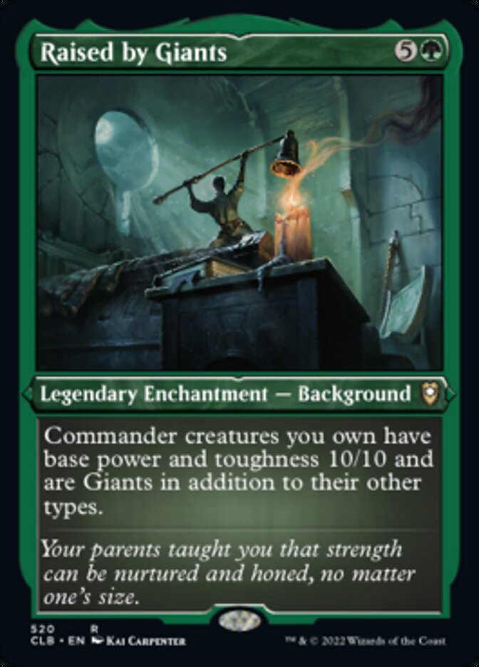 Raised by Giants (Foil Etched) [Commander Legends: Battle for Baldur's Gate] Magic: The Gathering