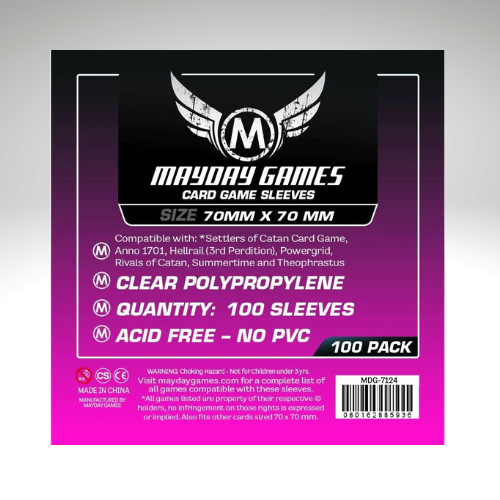 Mayday Games Square Card Sleeve Standard (70x70mm) 100 pack