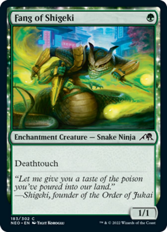 Fang of Shigeki [Kamigawa: Neon Dynasty] Magic: The Gathering