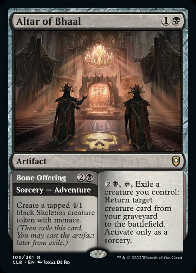 Altar of Bhaal // Bone Offering [Commander Legends: Battle for Baldur's Gate] Magic: The Gathering