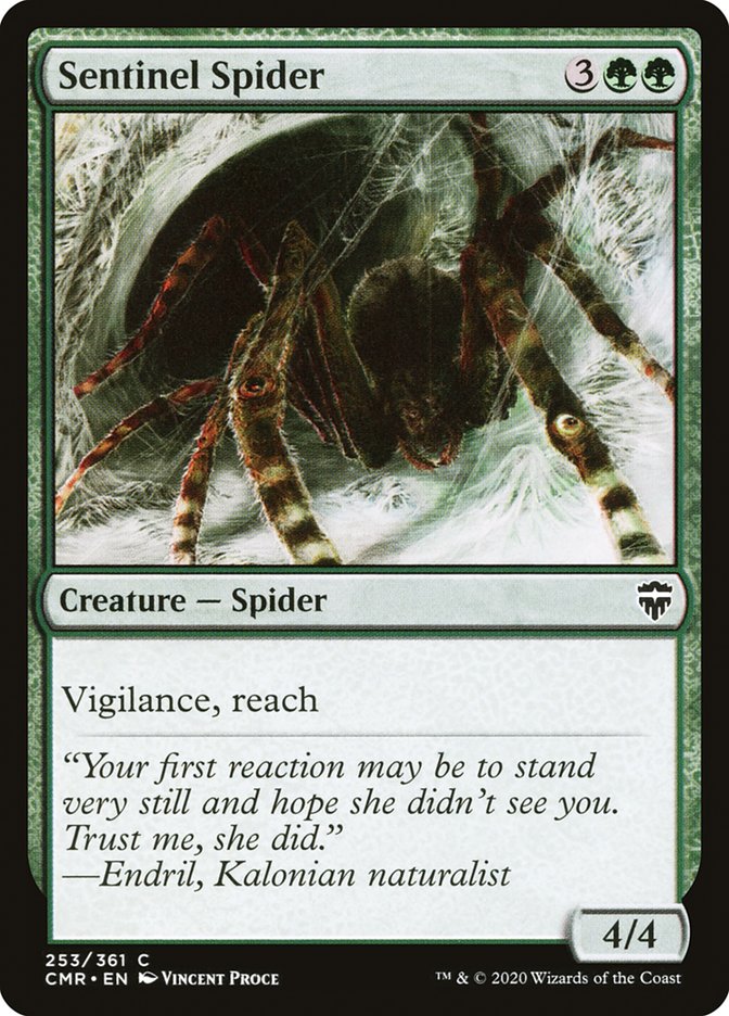 Sentinel Spider [Commander Legends] Magic: The Gathering