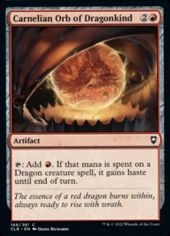 Carnelian Orb of Dragonkind [Commander Legends: Battle for Baldur's Gate] Magic: The Gathering