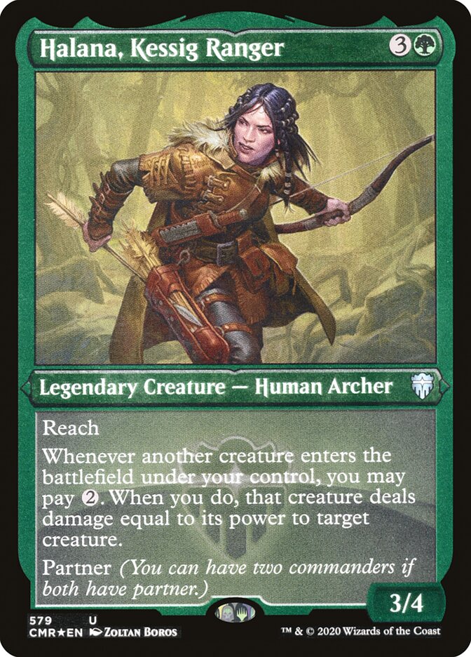 Halana, Kessig Ranger (Foil Etched) [Commander Legends] Magic: The Gathering